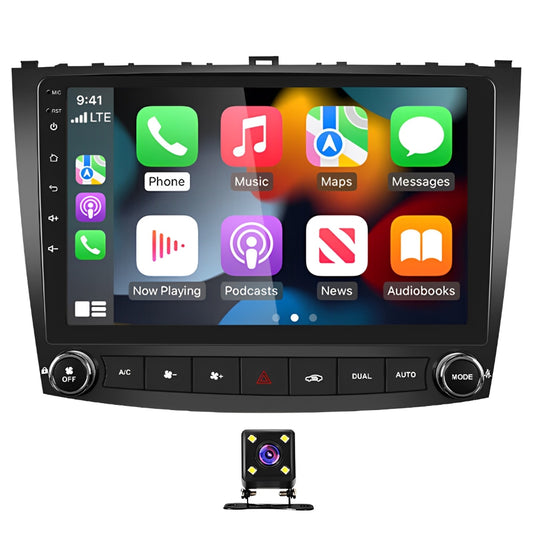CarpartsX Android 13 Car Radio Stereo for Lexus IS250 IS300 IS200 IS220 IS350 2005-2012 Wireless CarPlay Android Auto GPS Navigation 10 inch Touch Screen Bluetooth WiFi Unit Back Camera
