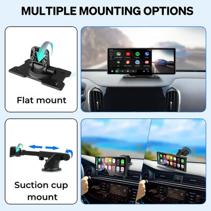 CarpartsX  Wireless Car Stereo Carplay With Dual Cameras