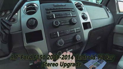 CarpartsX Ford F150 2009-2014 Android 13 Car Stereo Upgrade - 9.7" Wireless CarPlay, Android Auto, GPS Navigation, Bluetooth, SWC, Backup Camera